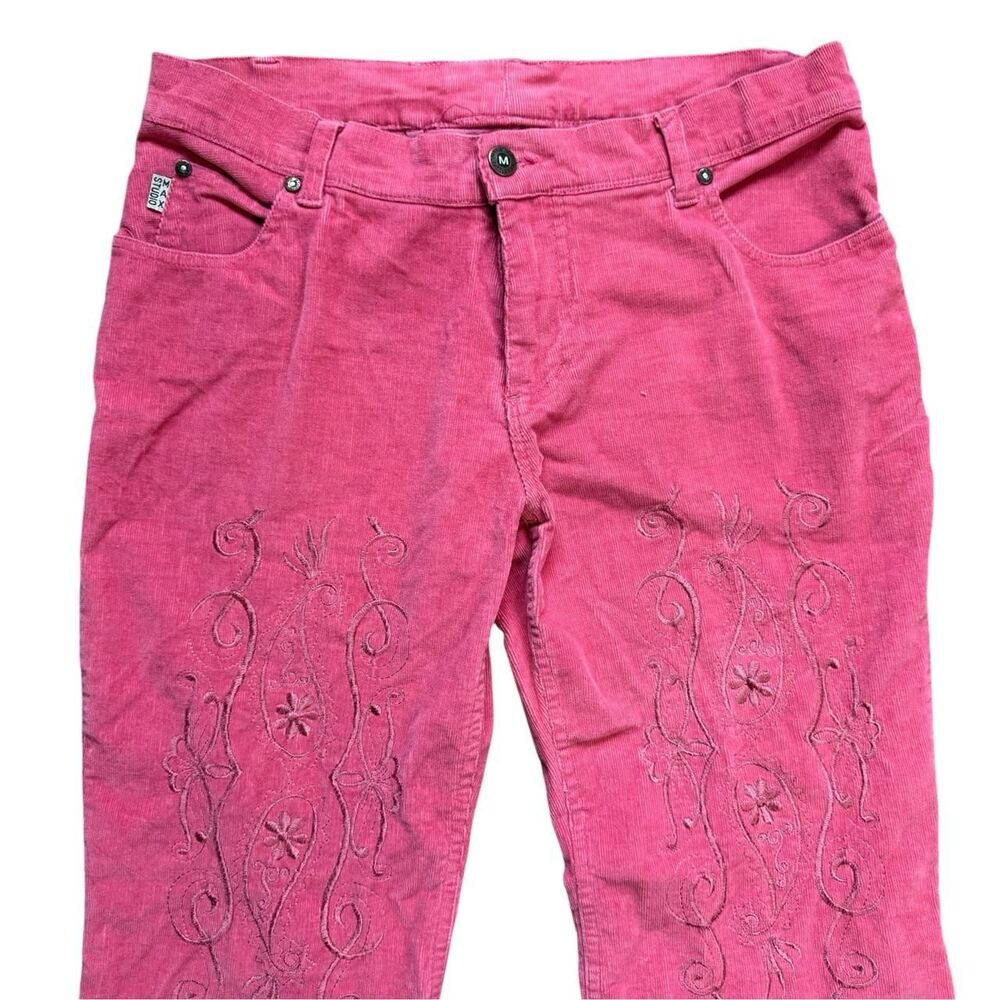 Max-studio Women's Pink and Red Trousers